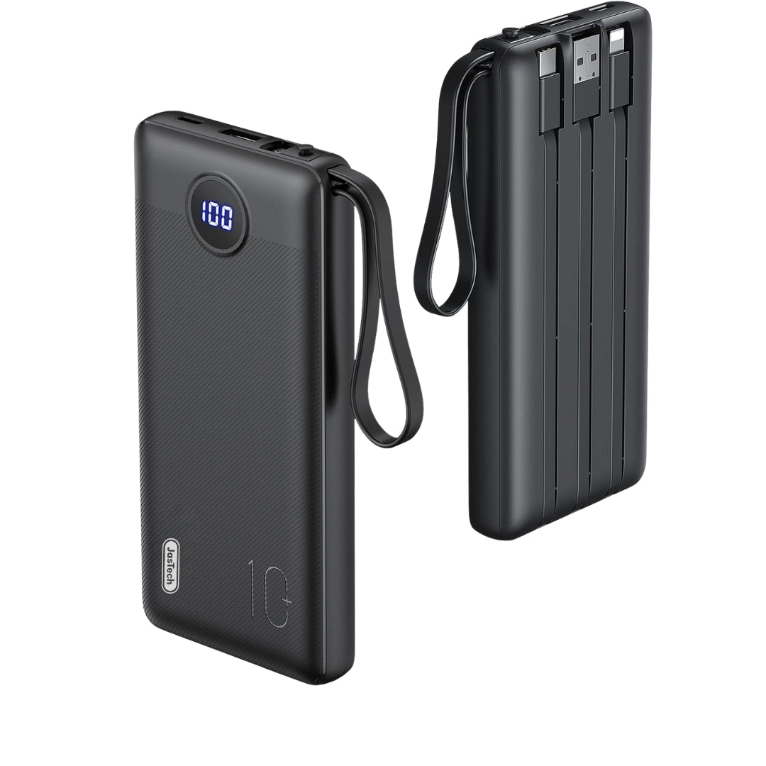 10000mah Slim USB C Fast Charging Portable Charger Wall Plug Cable Set Black Battery Pack-Compatible Power Banks Micro USB