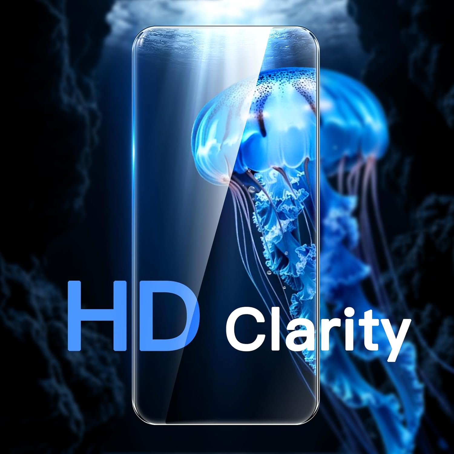 JasTech Shatterproof Screen Protector for iPhone 17 Pro Max 6.9-Inch, 9H+ Tempered Glass Military Grade Film with Easy Installation Tool, Case-Friendly, HD Clear, 3-Pack