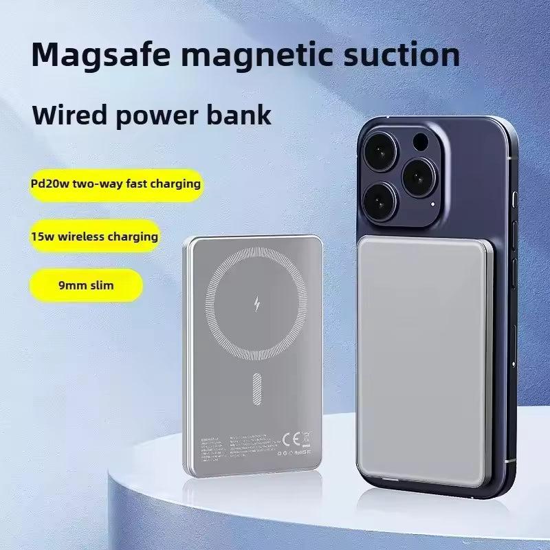10000mAh Thin Wireless Power Bank Magnetic 20W Portable Fast Charging External Battery for Magsafe for IPhone