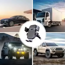 Phone Mount for car, Military-Grade Suction, Sturdy & Secure Long Arm Suction Cup Holder Universal Car Dashboard