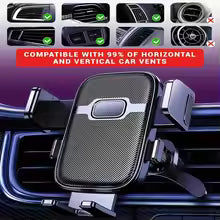 Phone Mount for car, Military-Grade Suction, Sturdy & Secure Long Arm Suction Cup Holder Universal Car Dashboard