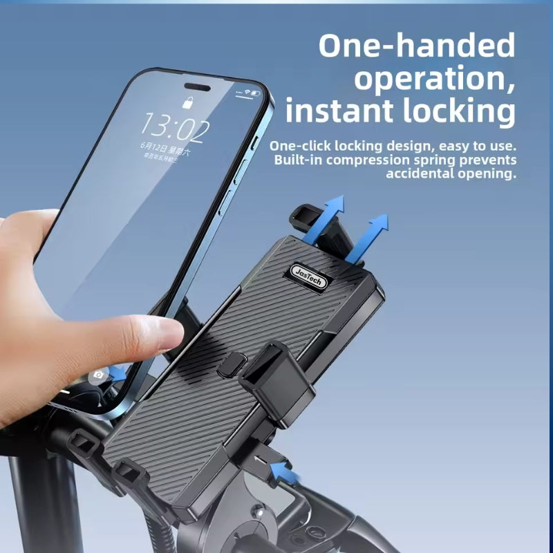 JT-905 Anti Shake 360 Degree Adjustable Bike and Motorcycle Phone Holder