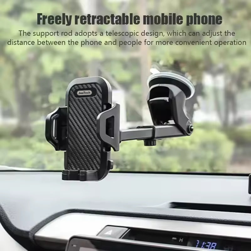 JesTech Car Mobile Holder, 360 Degree Rotation & Adjustable Mobile Stand for Car Dashboard Windshield and Air Vent