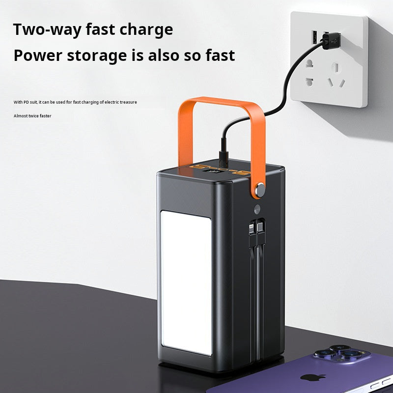 Super Large Capacity 10000mah Durable Power Bank 22.5w PD Fast Charging 50000mah Output Digital Display Multi Port Portable