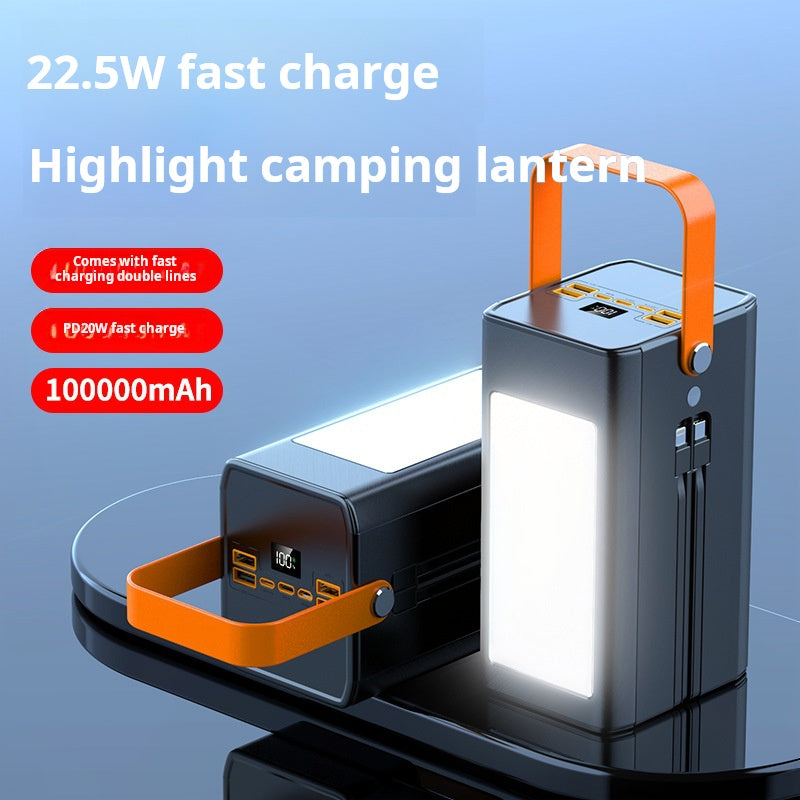 Super Large Capacity 10000mah Durable Power Bank 22.5w PD Fast Charging 50000mah Output Digital Display Multi Port Portable