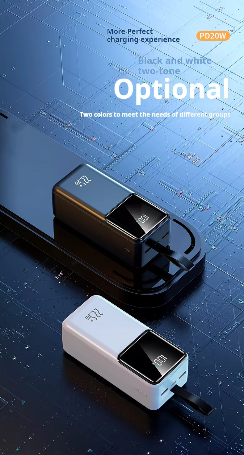 PD20W High Power Bank 100000mAh Super Fast 22.5W USB C Charge Portable Type-C Micro USB