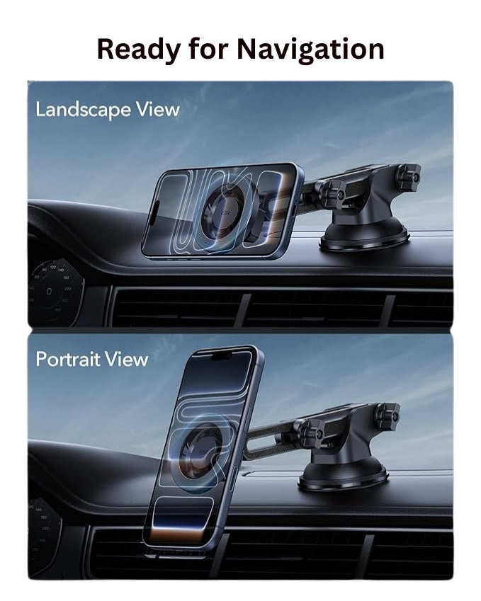 JesTech  Magnetic Car Phone Holder Go Des GD-HD938 Telescopic Design 360 Degree Rotating Suction Cup