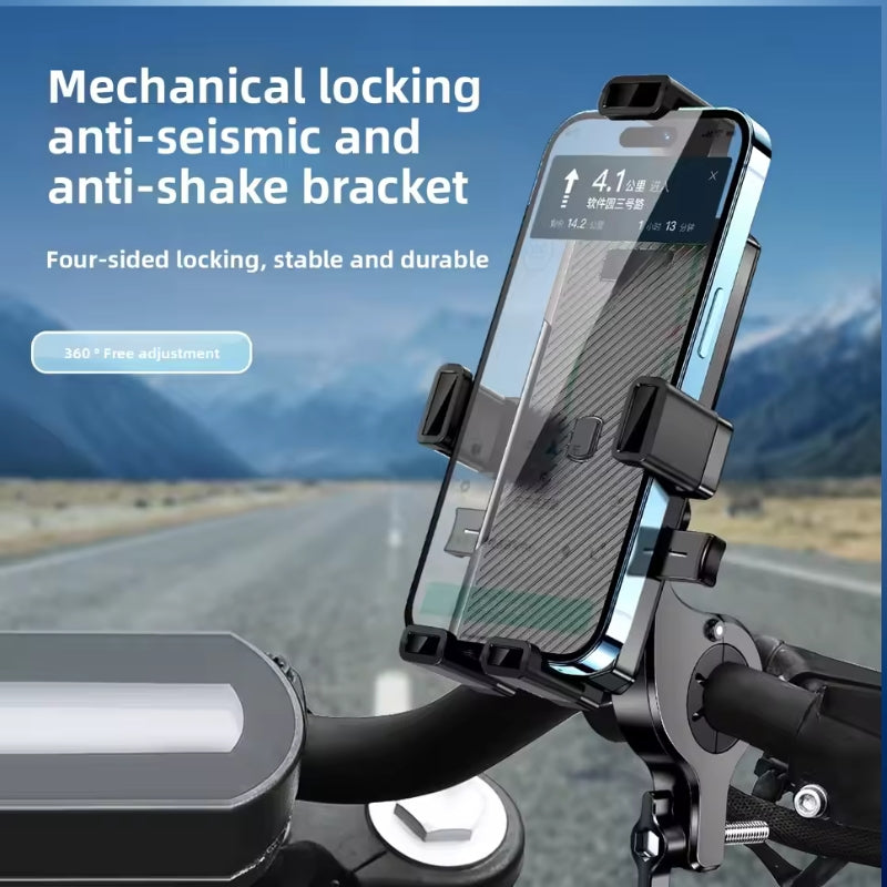 JT-905 Anti Shake 360 Degree Adjustable Bike and Motorcycle Phone Holder