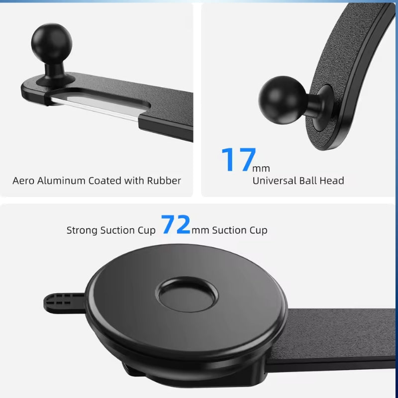 JT-208 Magnetic Magsafe Compatible Flexible Curved and Flat Floor Car Phone Holder