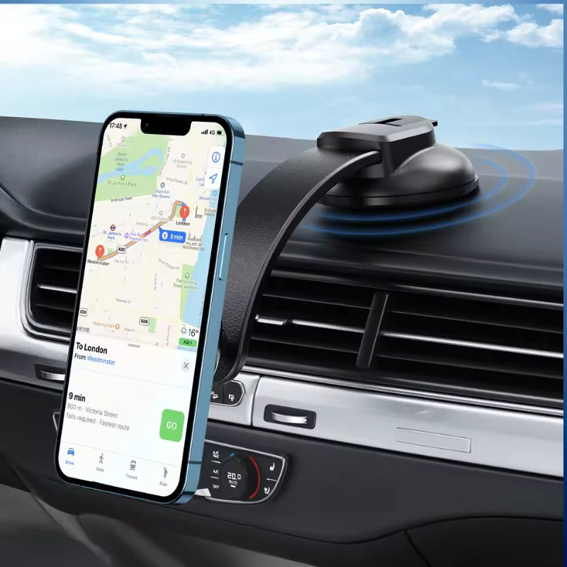 JT-208 Magnetic Magsafe Compatible Flexible Curved and Flat Floor Car Phone Holder