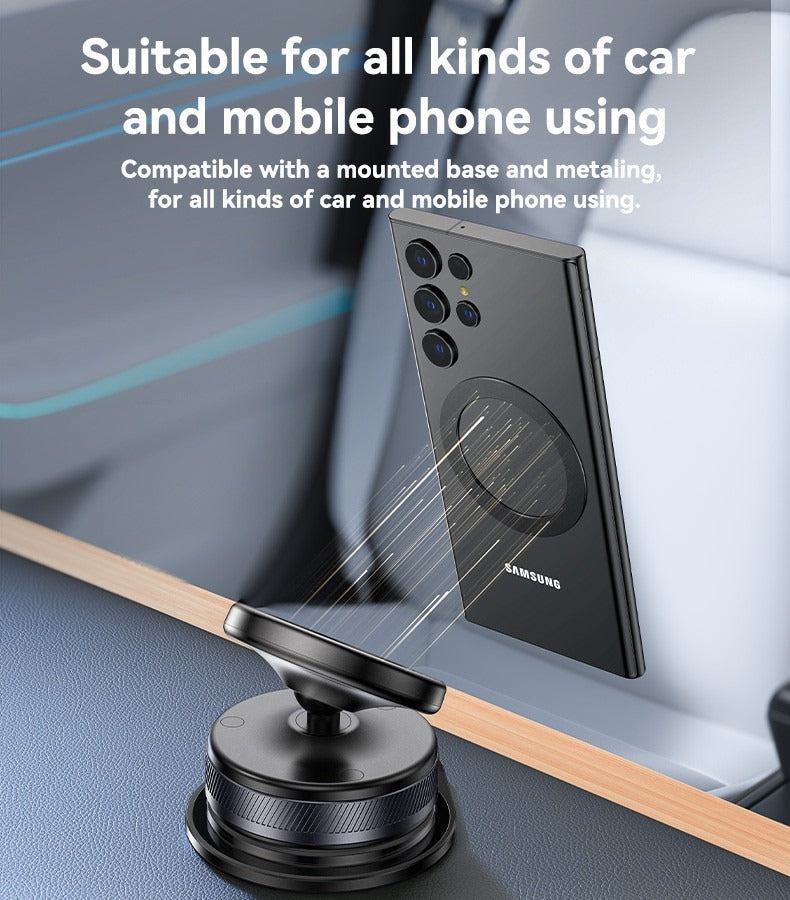Magnetic Phone Bracket with Rotating Vacuum Suction  JT-009