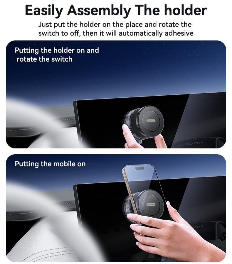 Magnetic Phone Bracket with Rotating Vacuum Suction  JT-009